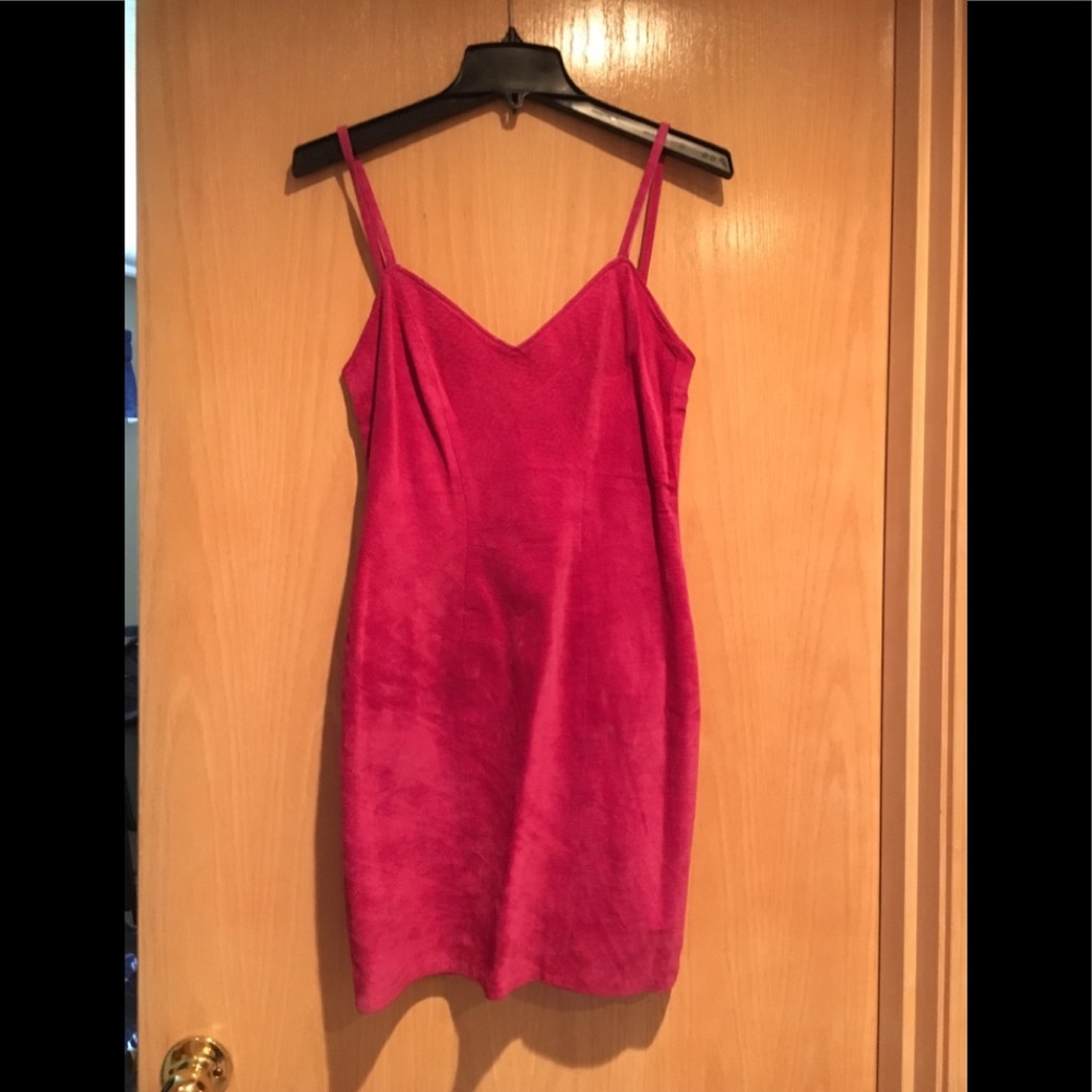 Genuine Leather Magenta/Pink Dress